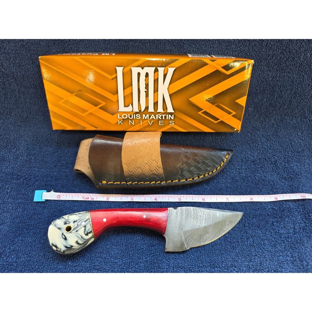 Hunting Bowie Knife 7.5 Inch Custom Made Forged Damascus Blade LMK Knives #1858